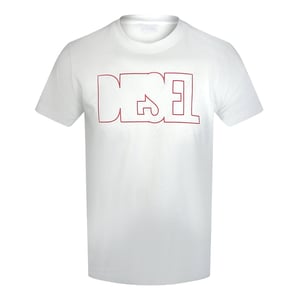 Diesel Outlined Logo Bright White T-shirt