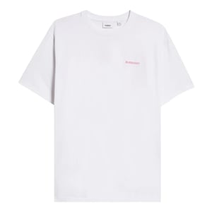 Wit T-shirt Met Burberry-logo Op De Achterkant