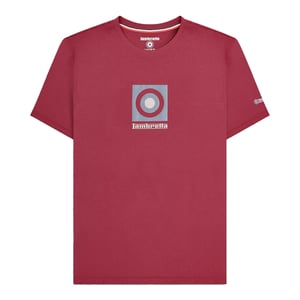 Lambretta Mens Box Logo T-Shirt (Burgundy)