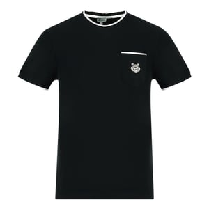Kenzo Branded Pocket Logo Zwart T-shirt