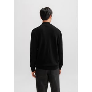 Men's Hugo Boss Ebrando-P Half-Zip Sweatshirt in Black