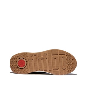 FitFlop F-mode flow suede/mesh/leather flatform sneakers