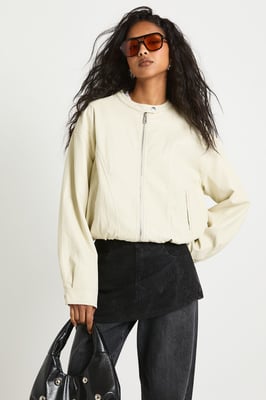 Soft Touch Faux Leather Moto Jacket