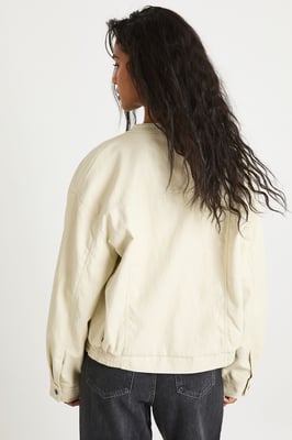 Soft Touch Faux Leather Moto Jacket