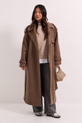 Petite Belted Trench
