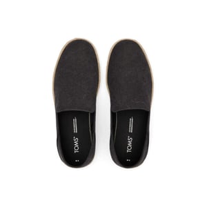 Toms Santiago 10019869 black recycled cotton canvas 3128