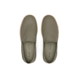 Toms Santiago 10020071 vetiver green canvas 3129
