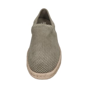 Toms Santiago vetiver grey diamond perforated suede
