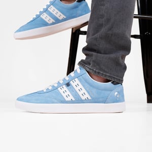 Q1905 Sneaker platinum lichtblauw/wit