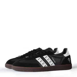 Q1905 Sneaker titanium zwart/wit