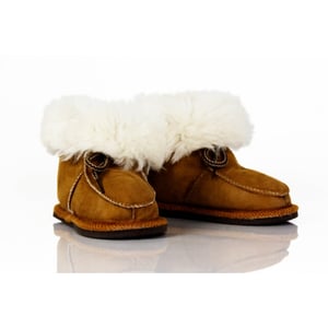 Bernardino Baby slof wol cognac