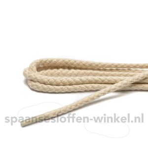 Cordial Katoenen grof rond veters dikte 4 mm