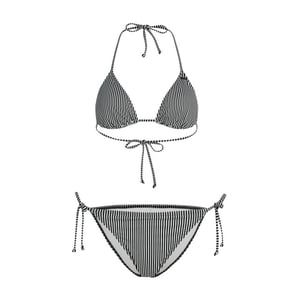 O'Neill Dames bikini set capri bondey zwart/wit gestreept