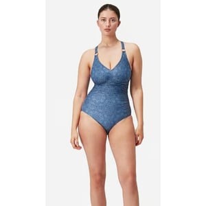 Speedo Eco print v neck 1p blu/blu 0023-17555