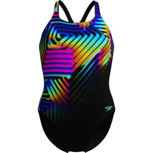 Speedo Eco+ dig printed medalist bla/yel 003055-18174