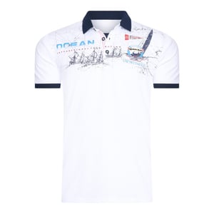 Marco Cassette Mcl heren poloshirt print 39210
