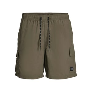 Jack & Jones Heren zwemshort jpstnaxos cargo effen donker
