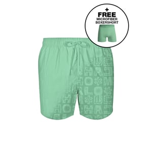 Muchachomalo Jongens zwembroek print + gratis microfiber boxershort