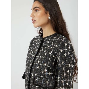 Y.A.S Yasvalenda ls tweed jacket show black