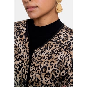 Geisha 55538-70 999 jacket stepped leopard black/sand