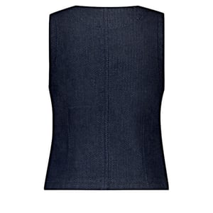 Red Button Gilet srb4587 waistcoat heringbone dark blue