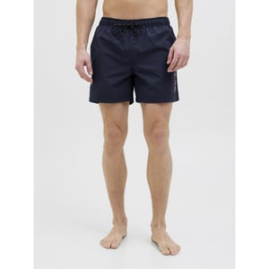 Jack & Jones Heren zwemshort jpstmaui double logo effen donkerblauw