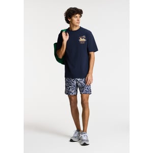 Shiwi Heren zwemshort mike 7" zeester print donkerblauw/wit