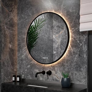 Mirlux Badkamerspiegel 60cm zwart frame