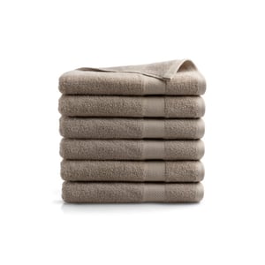 DoubleDry Hotel badhanddoeken 70 x 140 cm set van 6 100% zacht katoen 500