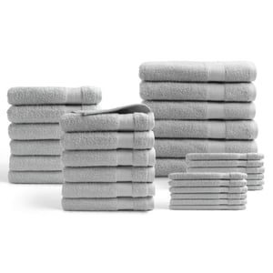 DoubleDry Hotel handdoeken 30-delig set 100% katoen 500 g/m2 zacht &