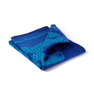 Phlox Strandlaken 100% katoen 1 zijde velour 90x160 summer blue