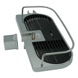 4bathroomz ® doucheplank voor douchestang zwart met