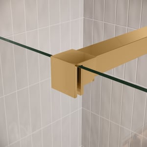 Badplaats Douchewand florida 100 x 200 cm goud – inloopdouche 8 mm