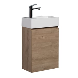 Badplaats Toiletmeubel angela 40 x 22 cm kastanje fonteinmeubel met