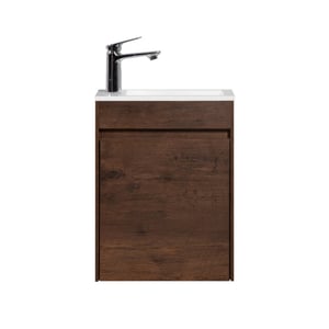 Badplaats Toiletmeubel sinta 40 x 22 cm walnoot bruin fonteinmeubel met
