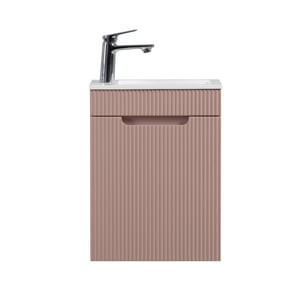 Badplaats Toiletmeubel thermis 40 x 22 cm mat fonteinmeubel met witte