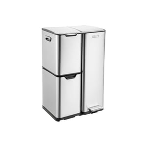 Luzzo ® ohio prullenbak afvalscheiding 60 liter pedaalemmer met soft close