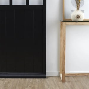 WDMT Zelfklevende tochtstrip voor deuren 90 x ø 5 cm zwart