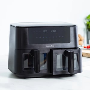 Greenpan Bistro airfryer dual xl 2 basket + bakset 8-delig (8 muffin + tang) 4l + 4l