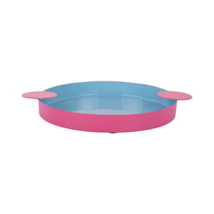 Present Time dienblad double funky large soft blue & bright pink