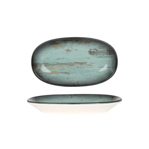 Bonna Serveerschaal madera porselein 19x11 cm set van 2