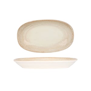 Bonna Serveerschaal patera porselein 24x14 cm set van 2