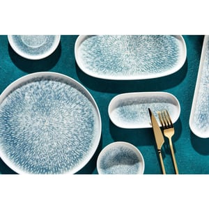 Rinart Serveerschaal asel porselein 35x18 cm set van 2