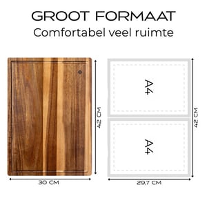 Sophior Snijplank van acacia hout groot