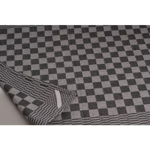 DoubleDry Theedoeken set 12 stuks 50x70 cm 100% katoen blokpatroon -