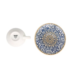 Bonna Thee kopjes & schotel alhambra porselein set van 6