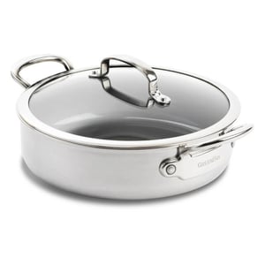 Greenpan Premiere hapjespan met deksel 26 cm rvs