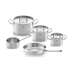 Fissler Original profi collection- 5 delig steel- en koekenpan rvs deksels