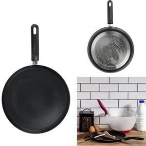 WDMT Zwarte pannenkoekenpan ø 26 cm pfas vrij zwart