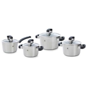 BK Cookware Bk conical cool glas pannenset 4 delig met glazen deksels